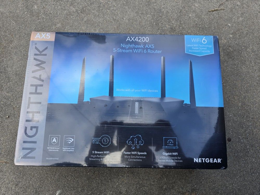 Netgear Nighthawk Router Wifi6 NEW SEALED $150