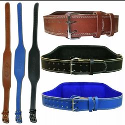 MT IMPORTS original leather gym belt 4” width