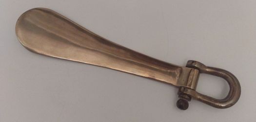 Vintage Solid Brass Shoehorn