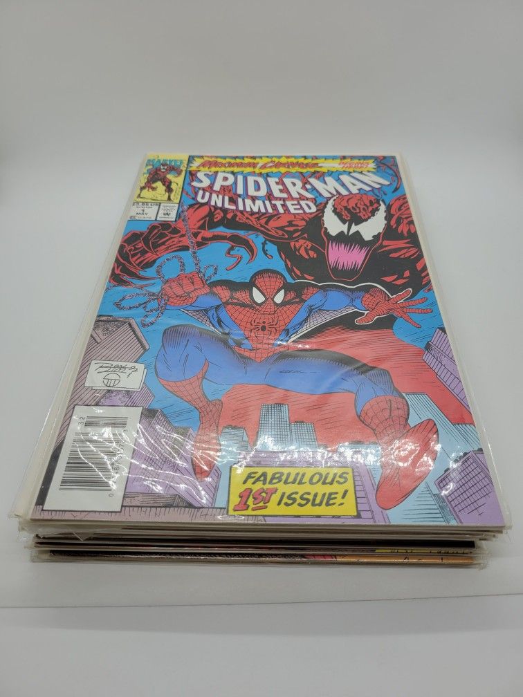 Marvel Comics The Amazing Spiderman Maximum Carnage Set Spider-man Unlimited Spectacular Spiderman Web Of Spiderman