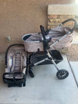 Evenflo car seat + stroller