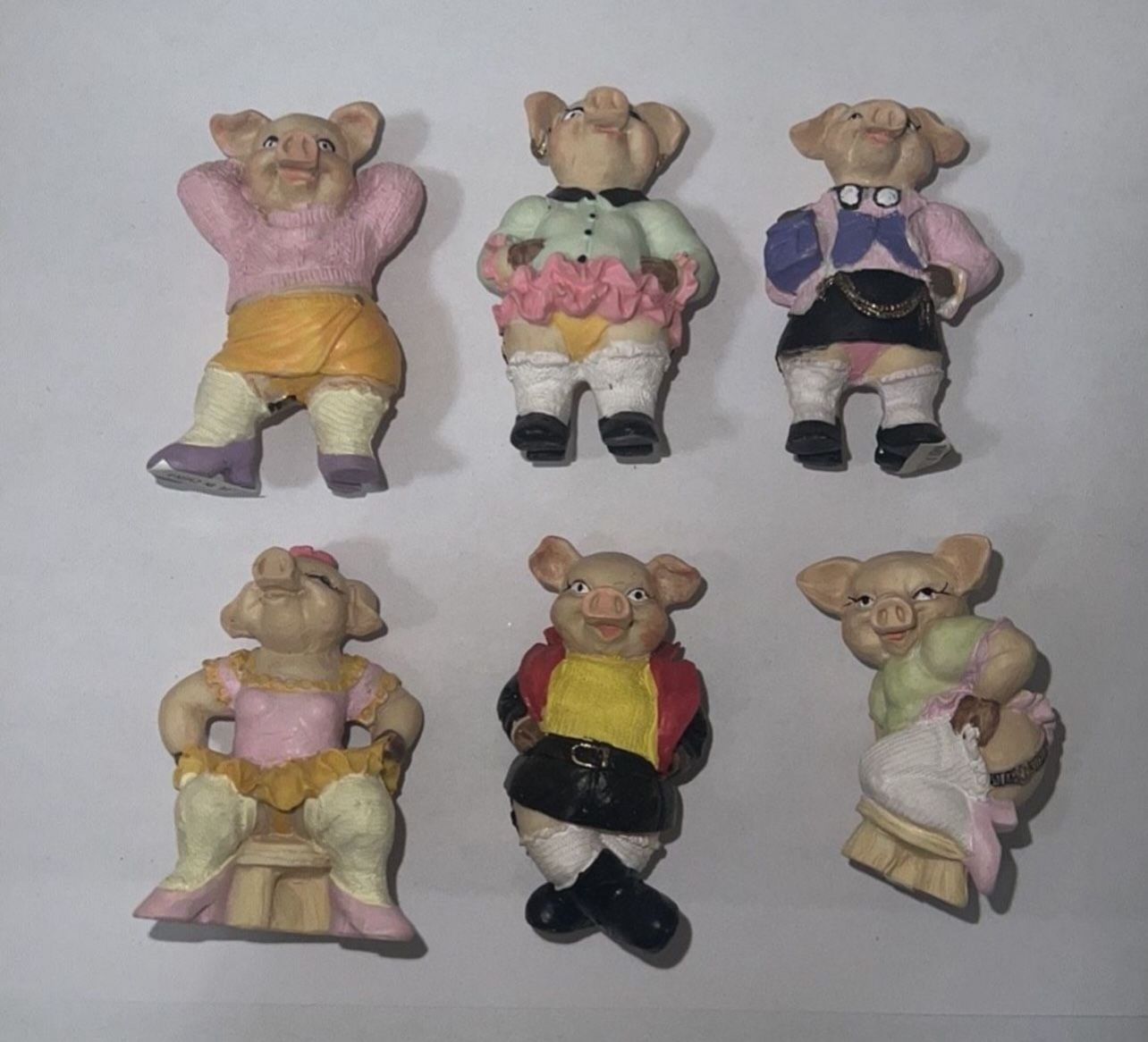 Pig home fun statue decor gift Collectibles Set