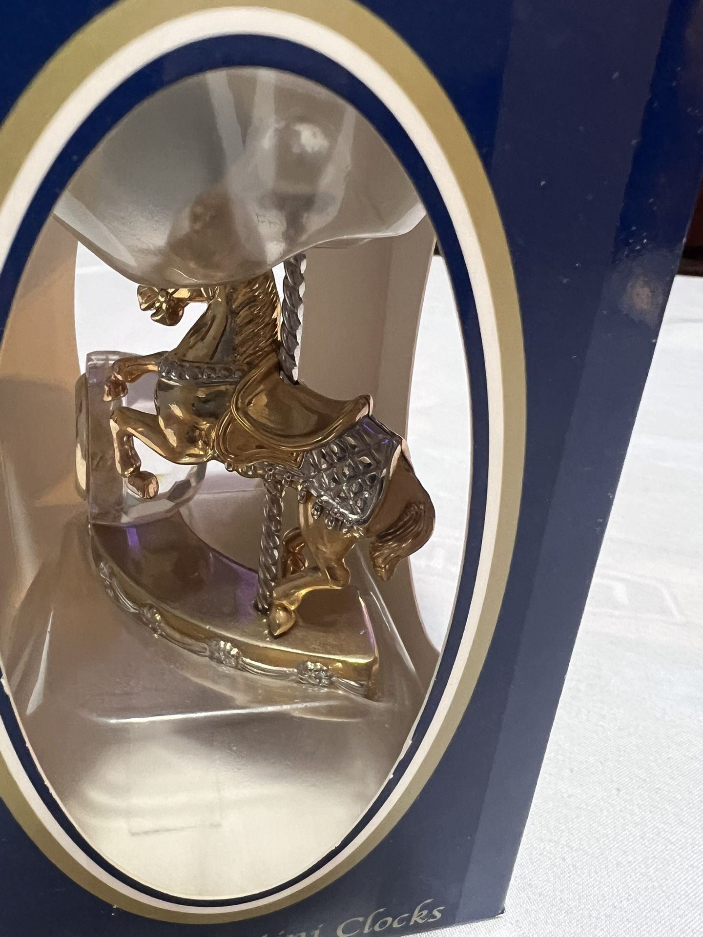 New Elgin Carousel Horse Clock