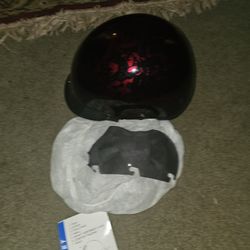 Women's Half Motorcycle Helmet With Vizor 