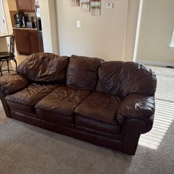 Used Leather Couches and Recliner 