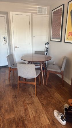 Article Dining Table And 4 Chairs