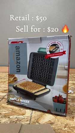  No-Drip Waffle Maker – 4 Slice, 1200W 🧇