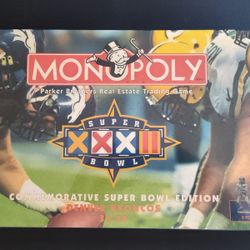 1998 Monopoly Super Bowl XXXII Commemorative Edition Board Game SEALED

