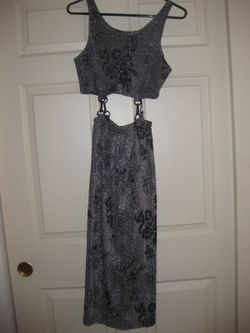 Black floral dress size 5