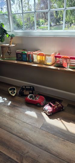 Toys- Sullivan animals, house, cars, accessories