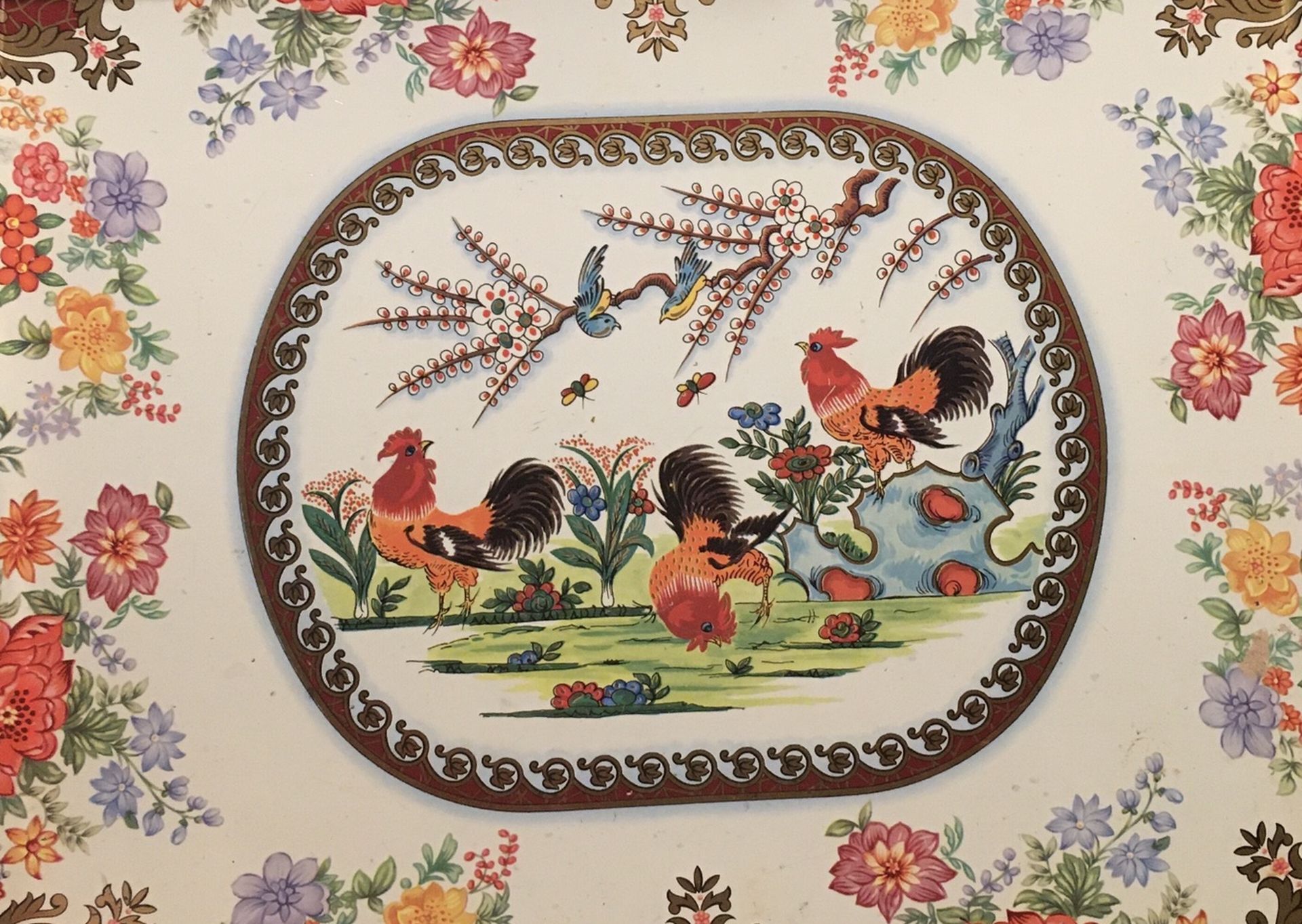Vintage Daher Decorated Metal Tray