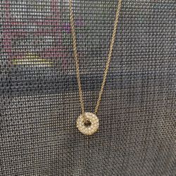 Gold Plated Necklace With Life Saver Charm