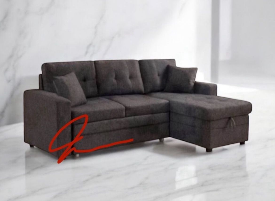 New! Sofa Bed Sleeper Sectional !! With Storage !