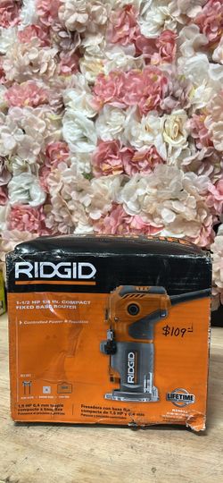 RIDGID 5.5 Amp Compact Fixed-Base Corded Router