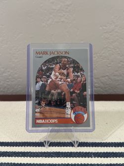 1990-91 NBA Hoops Mark Jackson #205 RC – Menendez Brothers Background – Knicks