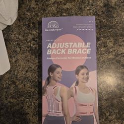 Blackyew pink adjustable back brace posture corrector