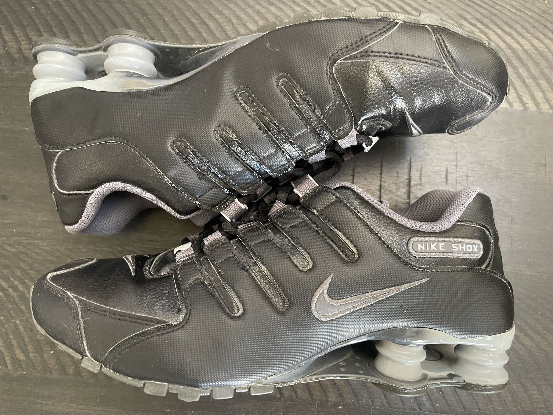 Size Womens Nike Shox NZ EU Black/Wolf Gray Running Shoes