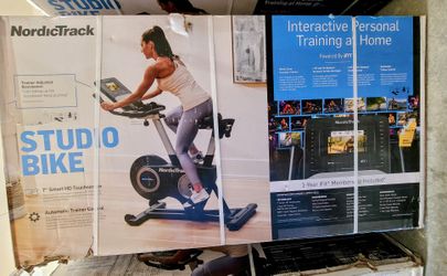 New Norditrack Studio Exercise Bike With 7" Screen