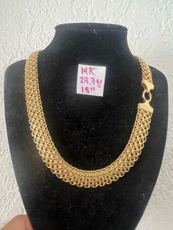 14K Yellow Gold Chain For Wedding 24.7Gr 18 Inches Long