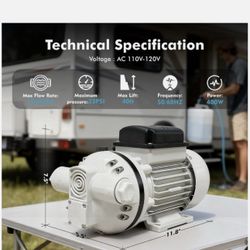 AC 110V-120V Diesel Exhaust Fluid Transfer Pump Self-Priming Electric Diaphra...