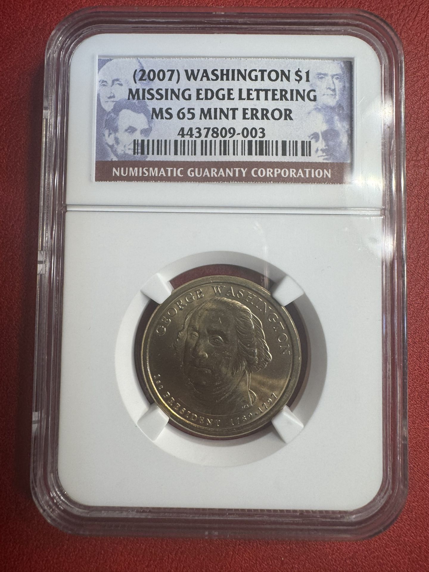 Golden Dollar - Washington Mint Error