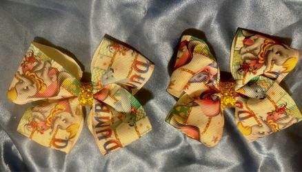 Dumbo set of 2 hair bows