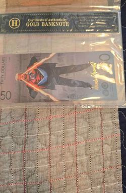 Trump $50 Gold Banknote with Certificate of Authenticity