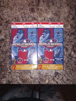 World Series 2002 Game 2 Angels Giants Tickets