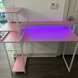 Pink LED DESK