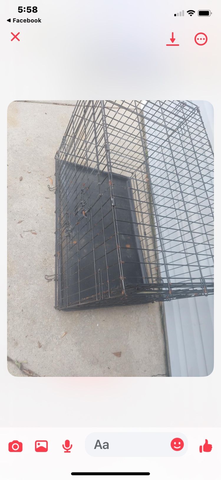 Large Pet Cage With Rust