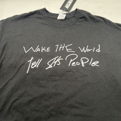 Supreme Buju Banton Wake the World Tee TShirt Size XL Extra Large Black New SS19