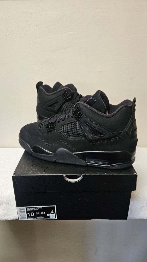 Air Jordan 4 Retro Black Cat - Men's Size 10M