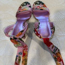 Pink Floral Sandals 