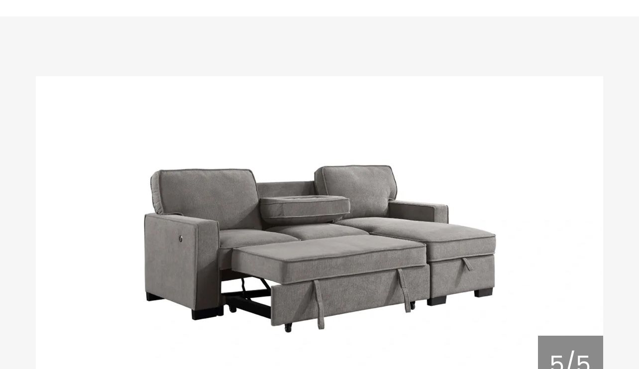 Sleeper Sofa Storage Chaise