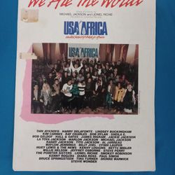 1985 WE ARE THE WORLD Music Sheet (MICHAEL JACKSON/LIONEL RICHIE)