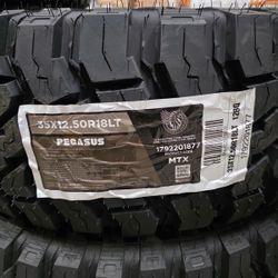Brand New Tires Pegasus MTX (35x12.50R18LT) (Single) ($182)