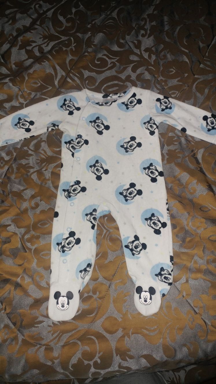 2 Official Disney Fleece Onesies