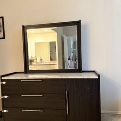 Dresser With Mirror And Nightstand 