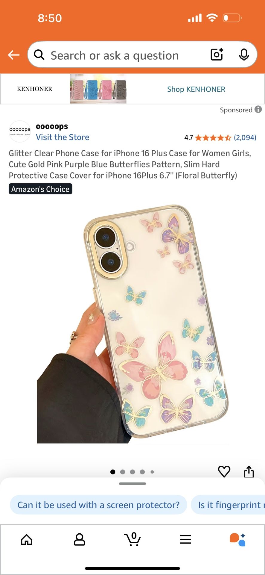 Ooooops iPhone 16plus Phone Case - Butterflys