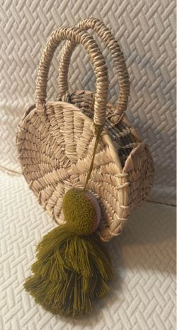 Wicker oaxacan handbag