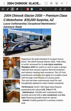 2004 CHINOOK  GLACIER  2500 -25 ft