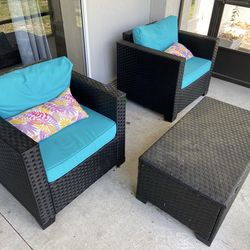 6 Piece Outdoor Wicker Patio Furniture
