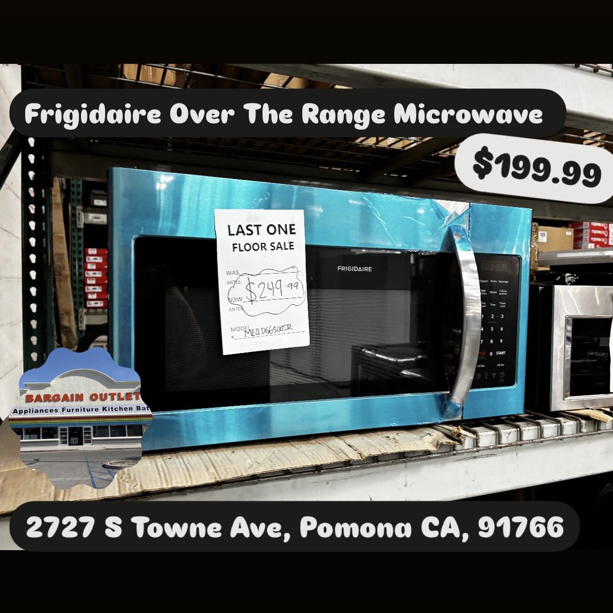 Frigidaire Over The Range Microwave