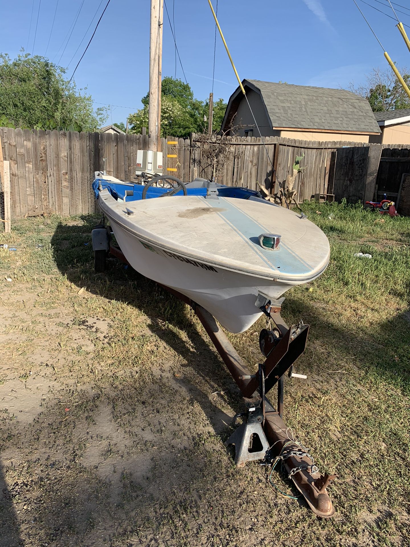 Boat With Sears Trailer 