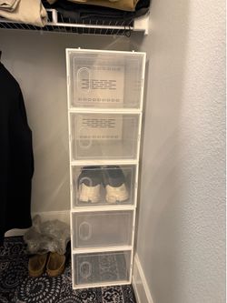 5-Tier Clear Shoe Storage Organizer