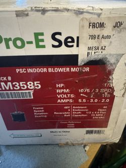 Pro- E Series Indoor Blower Motor
