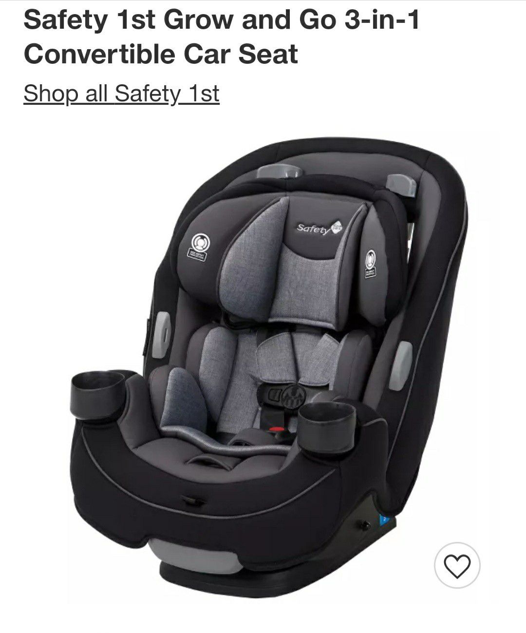 Safety 1st convertible carseat 3 in 1