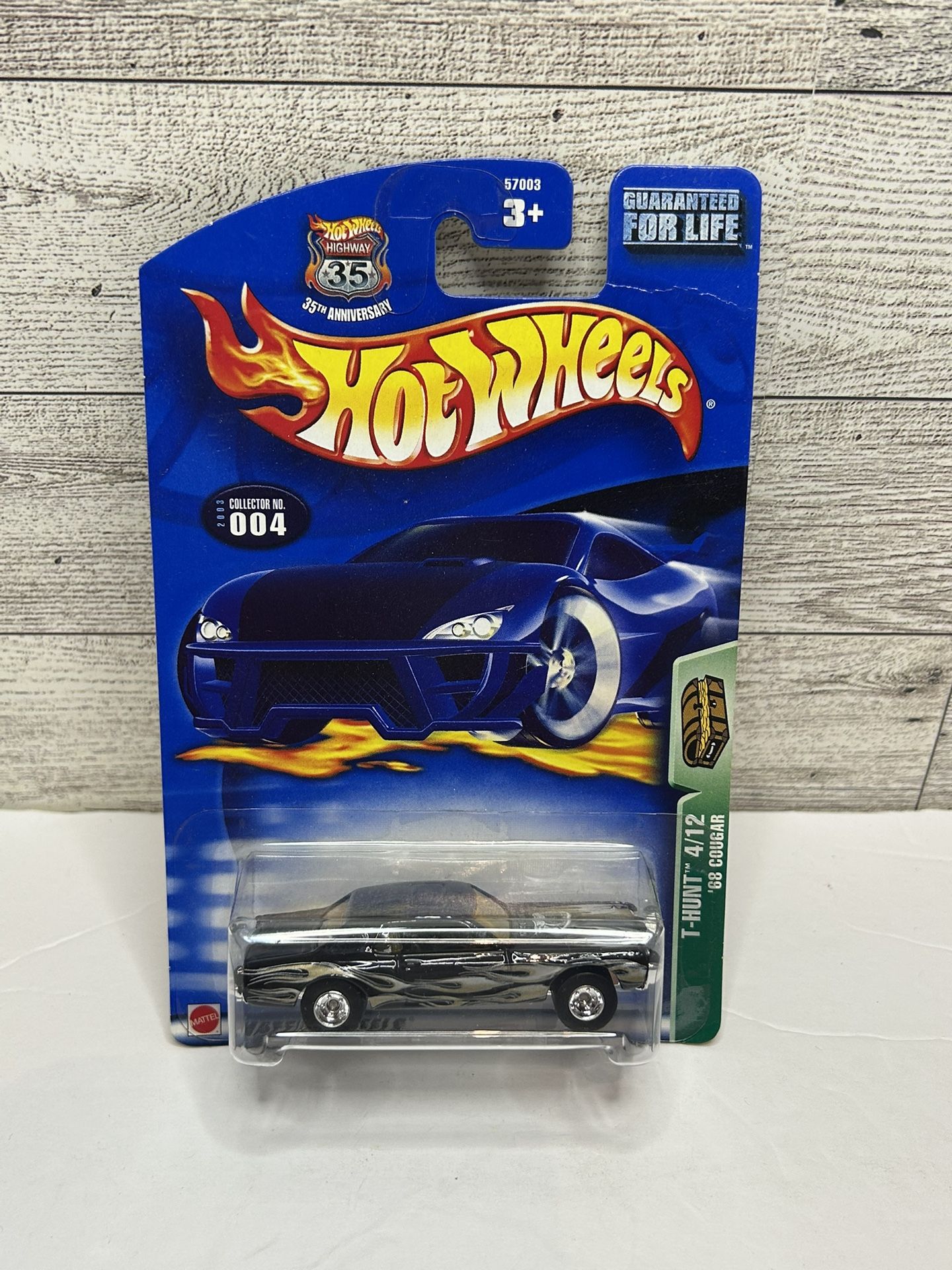 Vintage Hot Wheels Black ‘1968 Cougar / Super Treasures Hunts • Die Cast Metal • Made in Malaysia