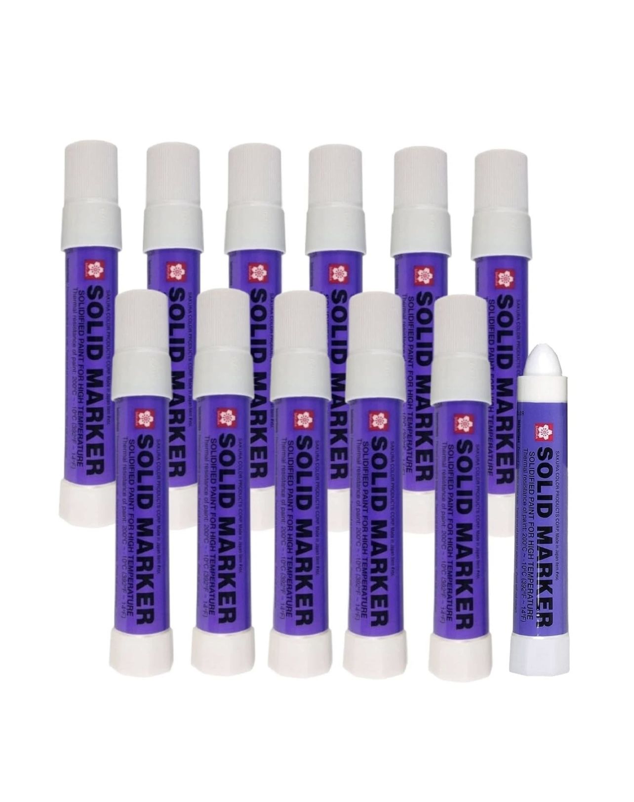 Sakura Solidified Paint Solid Marker (white Box Of 12).