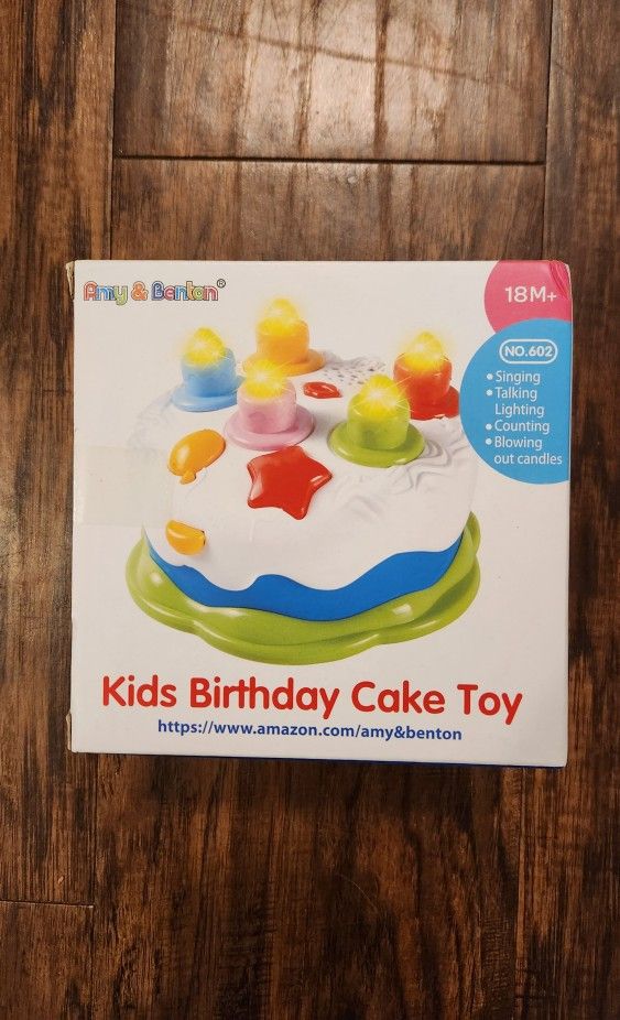 Amy and Benton Birthday Cake Toy NIB Sunging Talking Lighting Counting Blowing Our Candles Memory Training For Girls Boys Toddlers Great Gift Idea